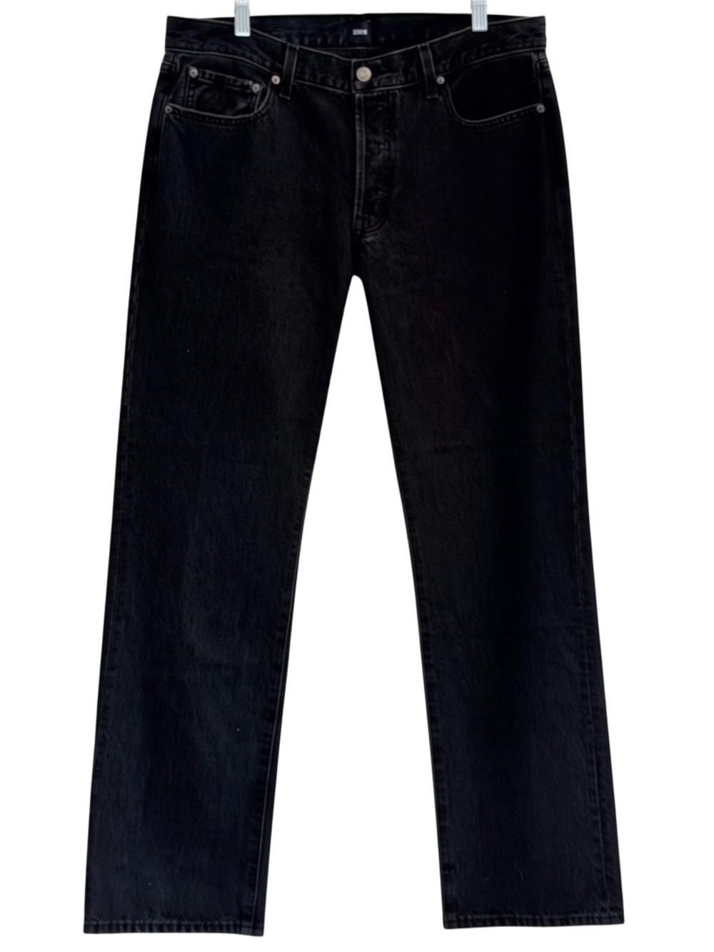 Edwin Simone Black Jeans NWT Size 30 Mid Rise Straight Leg Denim